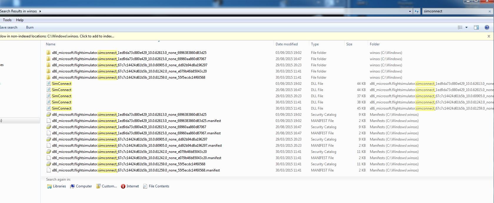 IF 10 2nd install -simconnect not found - list 08092015 after new install.jpg